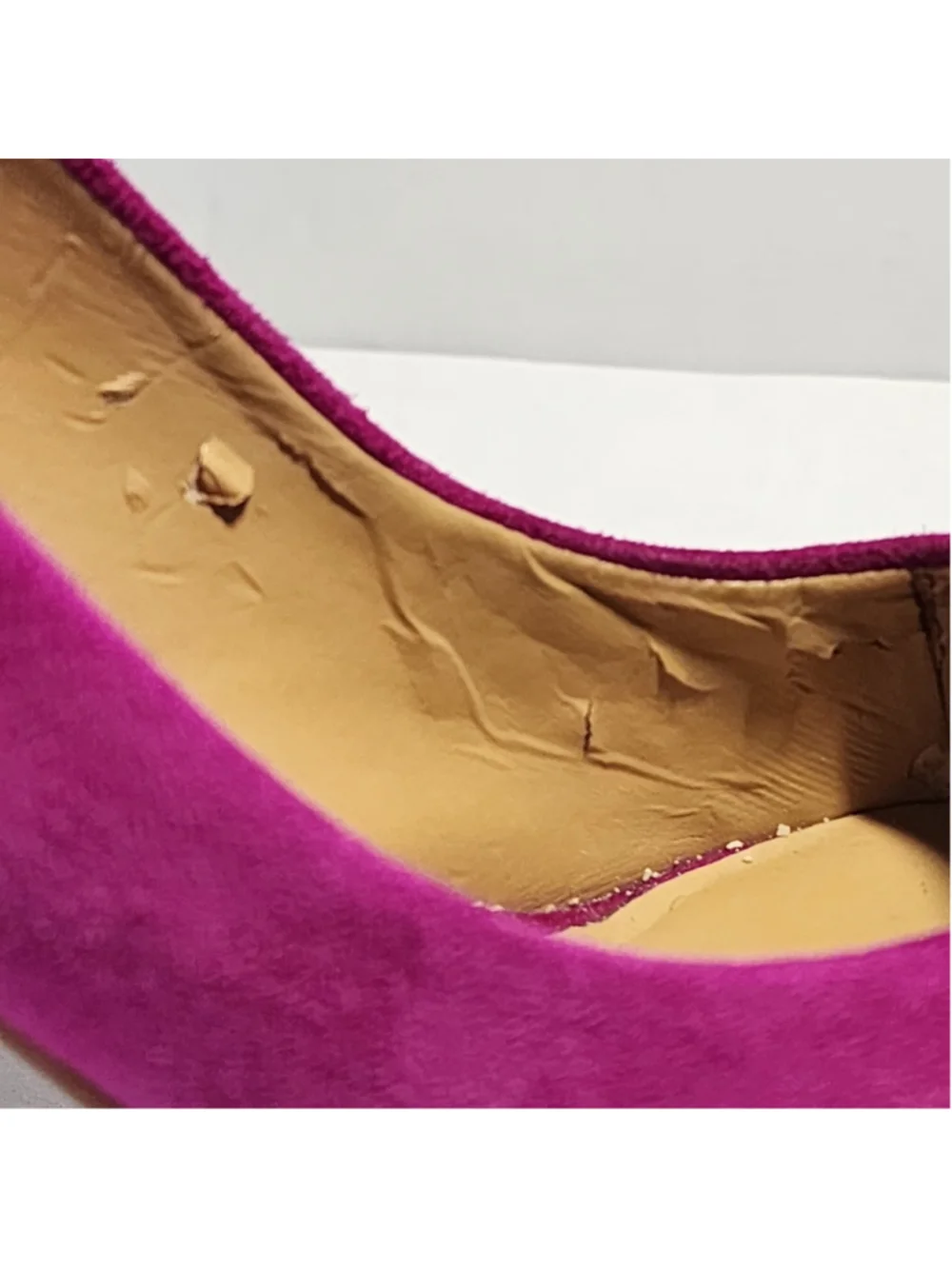 Nine West Rocha Fuchsia Magenta Suede Rainbow Striped Platform Pumps Heels 7M